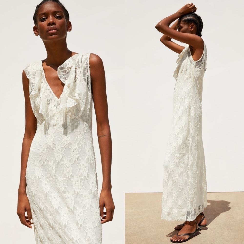 ZARA Lace Dress - Picture 6 of 8